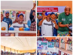 Massive Crowd as Oyo APC Deputy Governorship Candidate Adedeji Visits Saki, Ogbomoso Promises Workers’ Welfare, Education