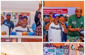 Massive Crowd as Oyo APC Deputy Governorship Candidate Adedeji Visits Saki, Ogbomoso Promises Workers’ Welfare, Education