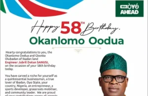 Dotun Sanusi at 58: Alli Commends His Legacy of Philanthropy and Community Service